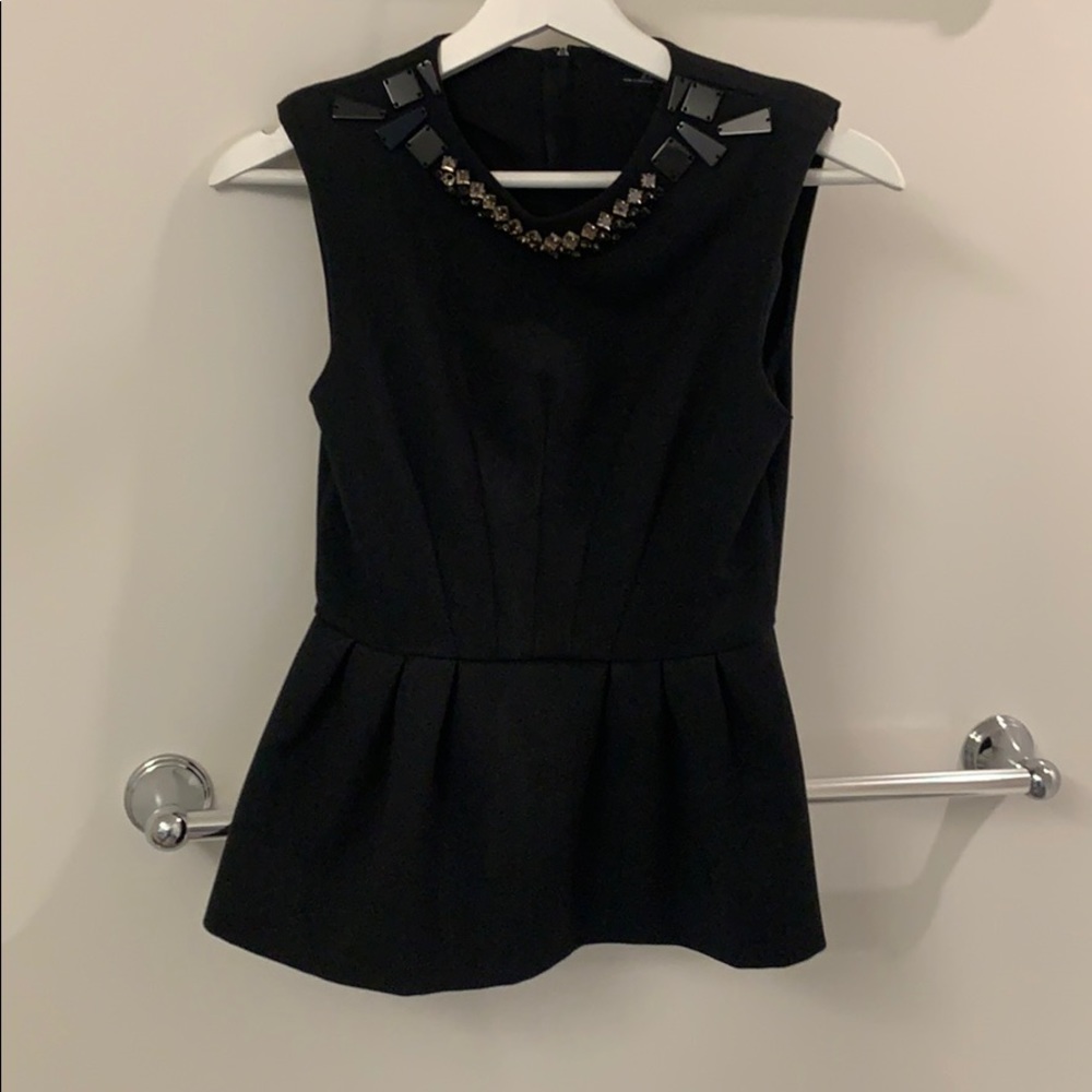 Zara Peplum top Xs